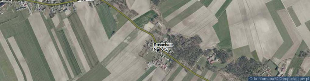 Zdjęcie satelitarne Rosochate Nartołty ul.